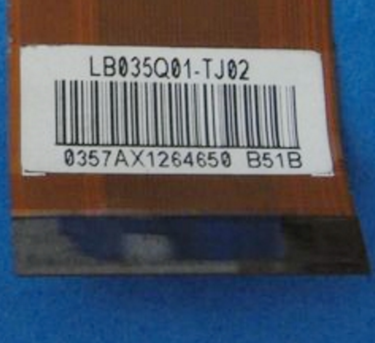 Original LB035Q01-TJ02 LG Screen Panel 3.5" 320*240 LB035Q01-TJ02 LCD Display